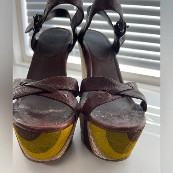 . Miu Miu wedge sandals