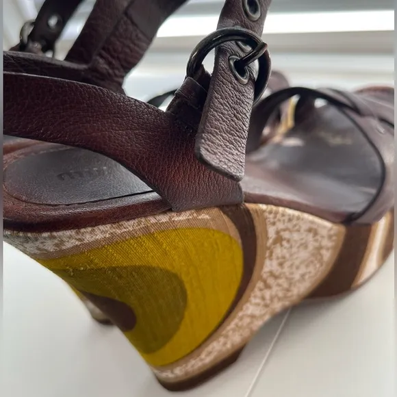 . Miu Miu wedge sandals