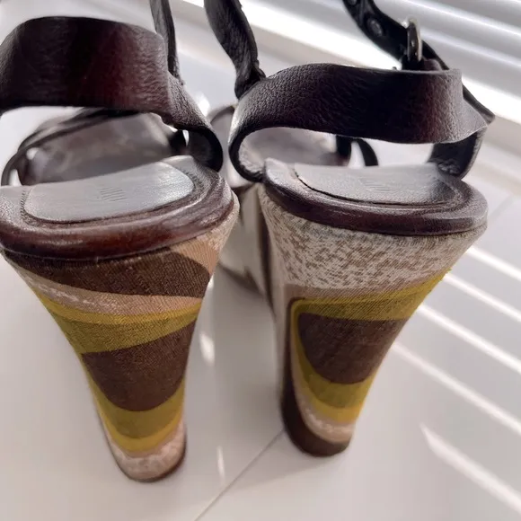. Miu Miu wedge sandals