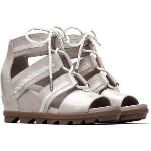 🩷 SOREL WOMEN'S JOANIE II LACE-WEBBING SANDALS HEEL LEATHER SIZE 8.5 TRENDING