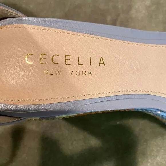 #143 CECELIA NEW YORK Beaded Wedge Sandals