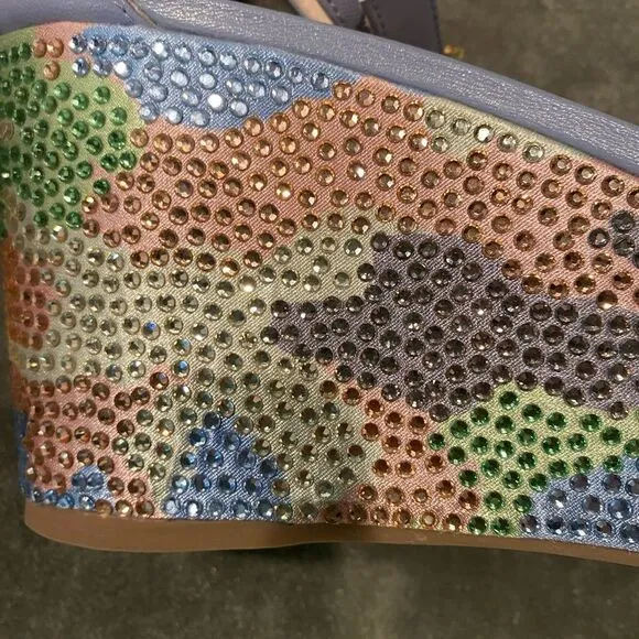 #143 CECELIA NEW YORK Beaded Wedge Sandals