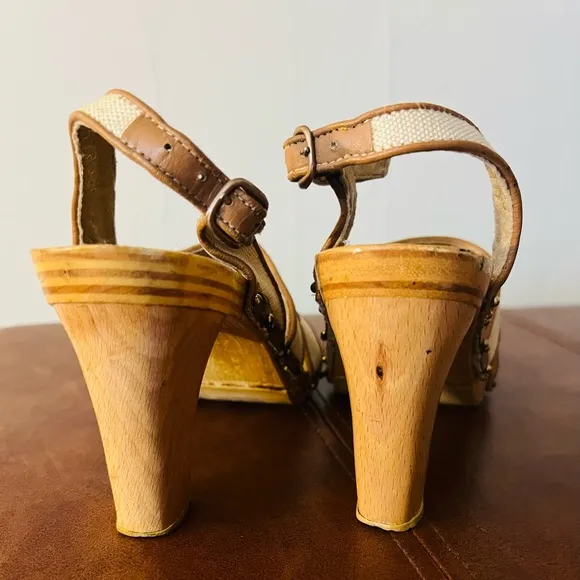 1970s Qualicraft Platform Sandals Made in Greece Size 8.5 EUC