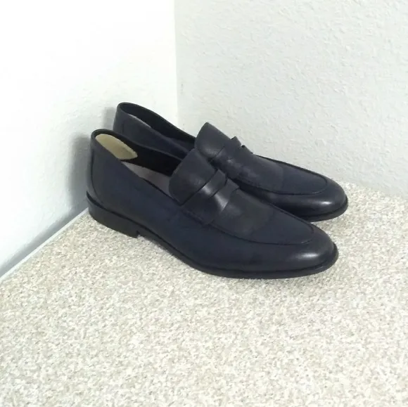 206 Collective Black Leather Shoes.
