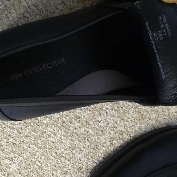 206 Collective Black Leather Shoes.