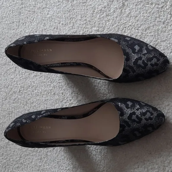 35. NWOT Cole Hann block heels leopard print