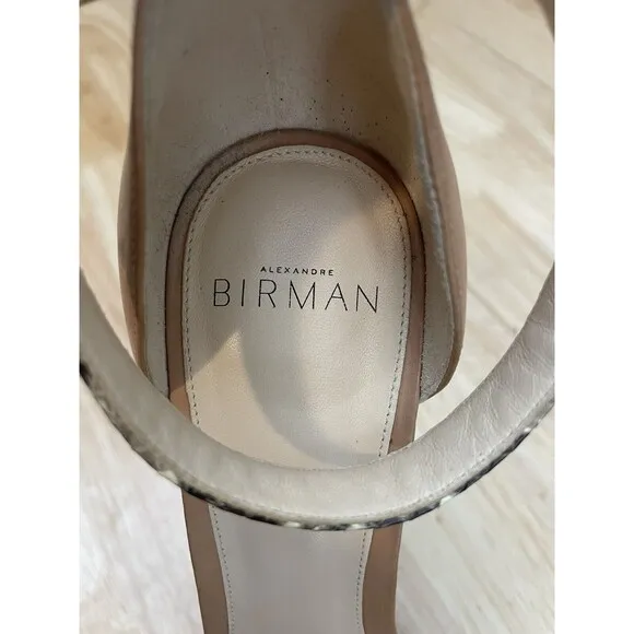 $795 Alexandre Birman Women's Alice Espadrille Platform Heels Shoes Sz 37.5/US 7