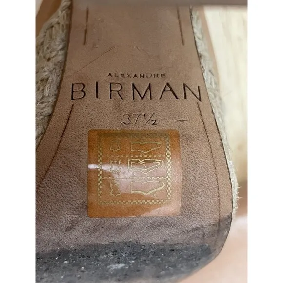 $795 Alexandre Birman Women's Alice Espadrille Platform Heels Shoes Sz 37.5/US 7