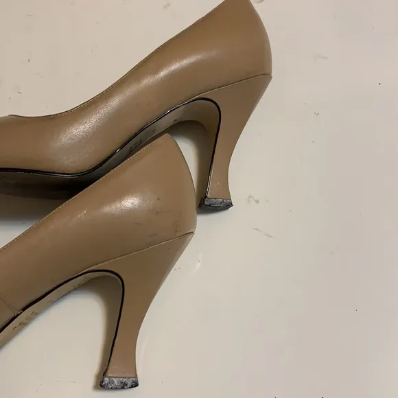 9 &amp; Co. SZ 5.5 M, HIGH HEELS, TAN MADE IN BRAZIL