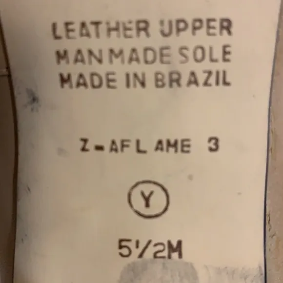 9 &amp; Co. SZ 5.5 M, HIGH HEELS, TAN MADE IN BRAZIL