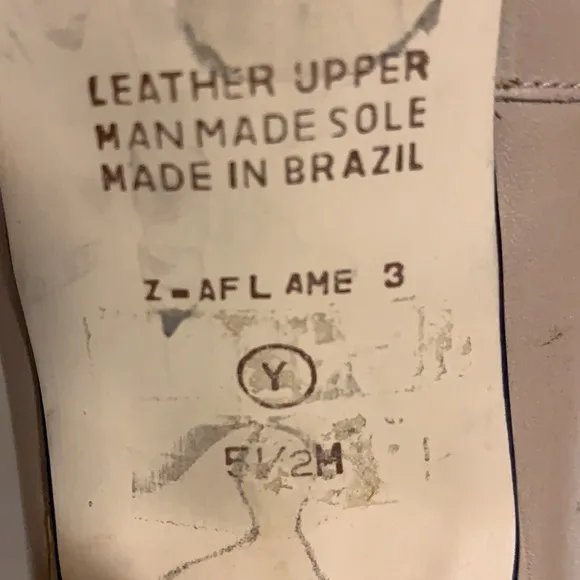 9 &amp; Co. SZ 5.5 M, HIGH HEELS, TAN MADE IN BRAZIL