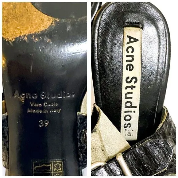 ACNE STUDIOS Black High heel Sandals,