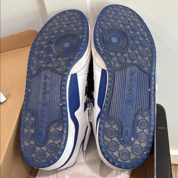 Adidas Forum Low White and Blue Sneakers size 12