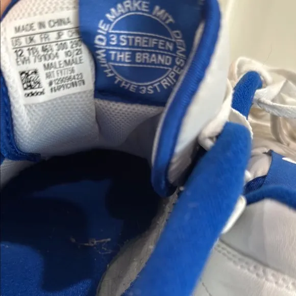 Adidas Forum Low White and Blue Sneakers size 12