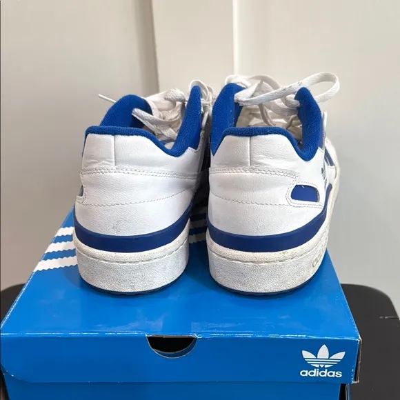 Adidas Forum Low White and Blue Sneakers size 12