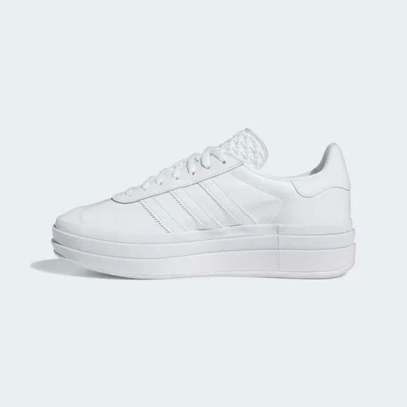 Adidas Gazelle Bold IE5130 Sneakers Women's White Leather Platform Shoes TF2632
