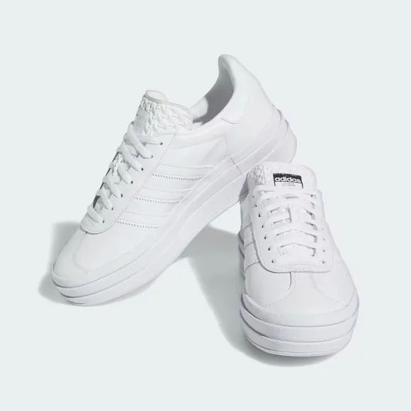 Adidas Gazelle Bold IE5130 Sneakers Women's White Leather Platform Shoes TF2632