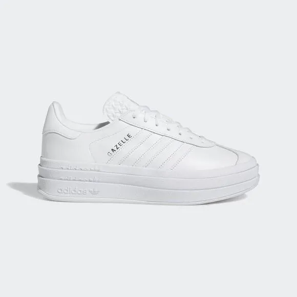 Adidas Gazelle Bold IE5130 Sneakers Women's White Leather Platform Shoes TF2632