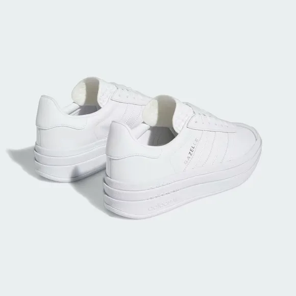 Adidas Gazelle Bold IE5130 Sneakers Women's White Leather Platform Shoes TF2632