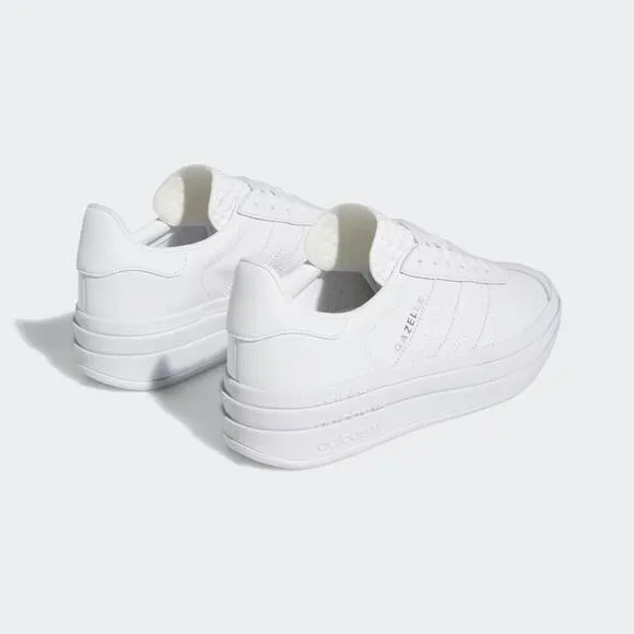 Adidas Gazelle Bold IE5130 Sneakers Women's White Leather Platform Shoes TF2632