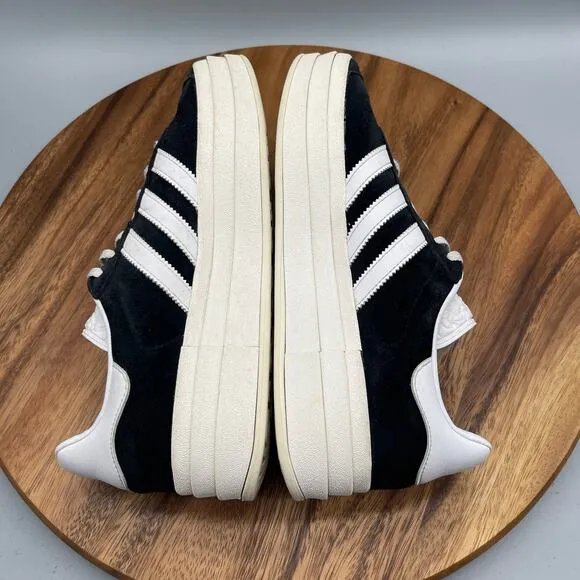 Adidas Gazelle Bold Platform Shoes Womens Size 9.5 Black White HQ6912 Sneakers