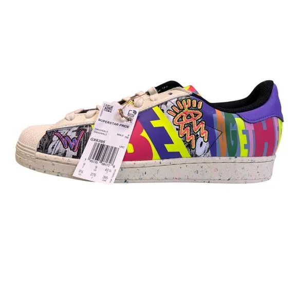 Adidas Originals X Kris Andrew Small Men's Superstar Pride Shoes Size 9.5 9 1/2