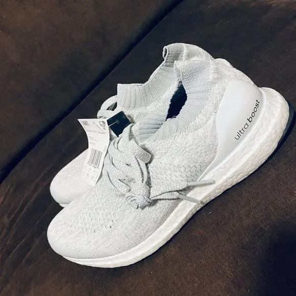 Adidas Womens Ultra Boost Uncaged DB1132 Gray Running Shoes Sneakers Size 9 US