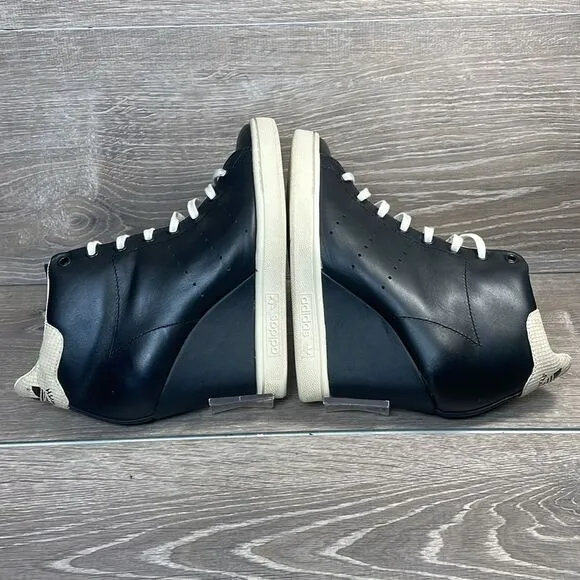 Adidas Stan Smith Limited Edition Women’s Sz 6.5 Black White Hidden Wedge Shoes