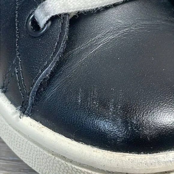 Adidas Stan Smith Limited Edition Women’s Sz 6.5 Black White Hidden Wedge Shoes