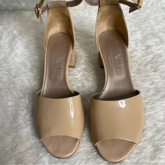 AGL (Attilio Giusti Leombruni) Patent Leather Sandals Neutrals size 39.5