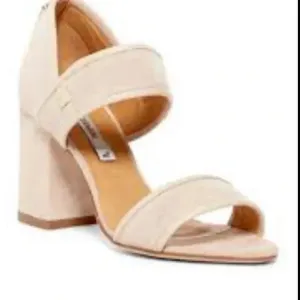 Alberto Fermani Torrone Ivory Cream Block Heel Size 7.5