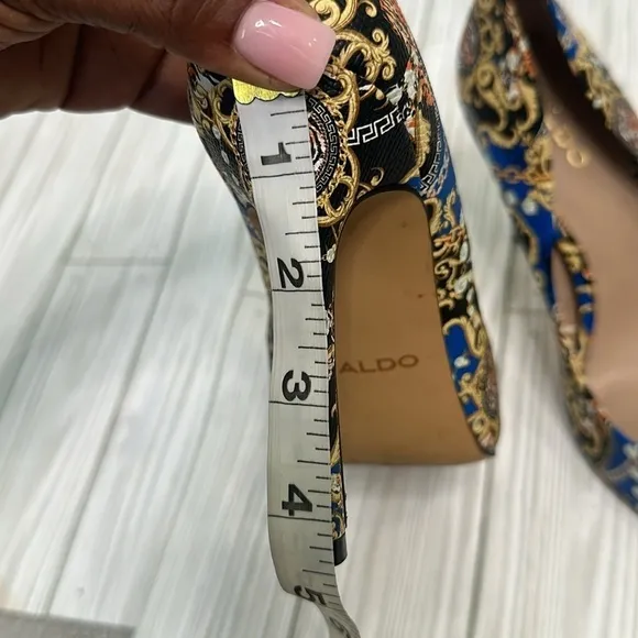 Aldo Kriss Heels Womens Aldo Multicolored Patterned Pumps Shoes Size 8M