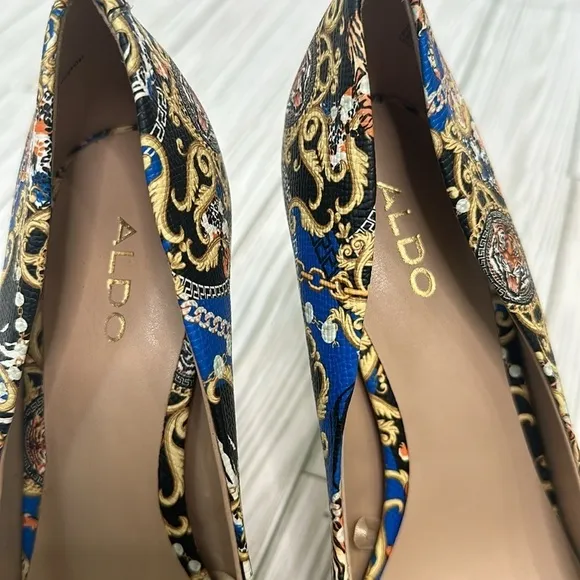 Aldo Kriss Heels Womens Aldo Multicolored Patterned Pumps Shoes Size 8M