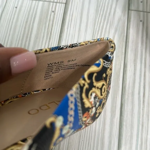 Aldo Kriss Heels Womens Aldo Multicolored Patterned Pumps Shoes Size 8M