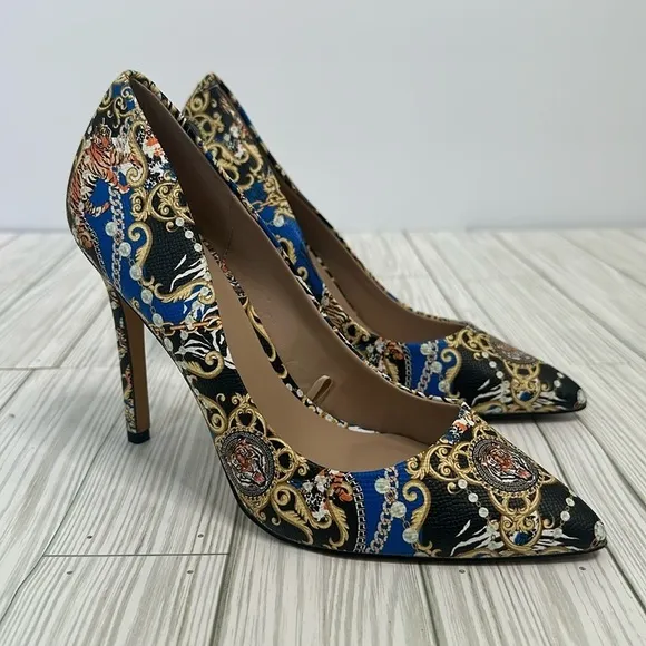 Aldo Kriss Heels Womens Aldo Multicolored Patterned Pumps Shoes Size 8M