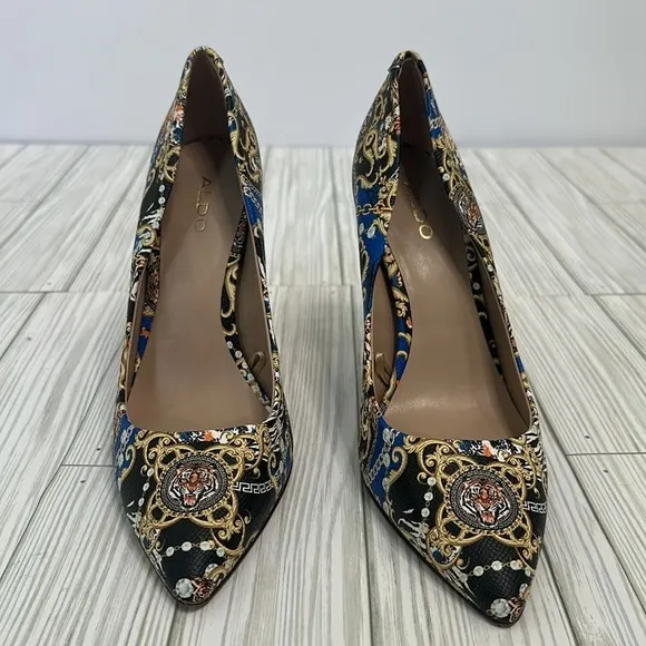 Aldo Kriss Heels Womens Aldo Multicolored Patterned Pumps Shoes Size 8M
