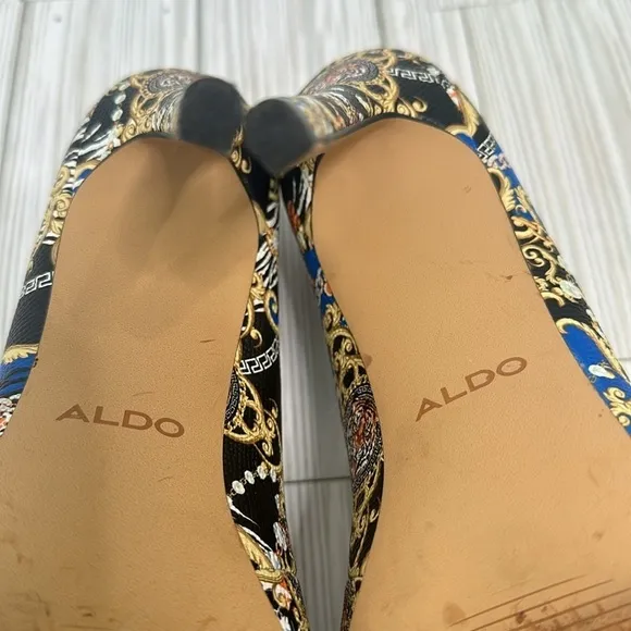 Aldo Kriss Heels Womens Aldo Multicolored Patterned Pumps Shoes Size 8M