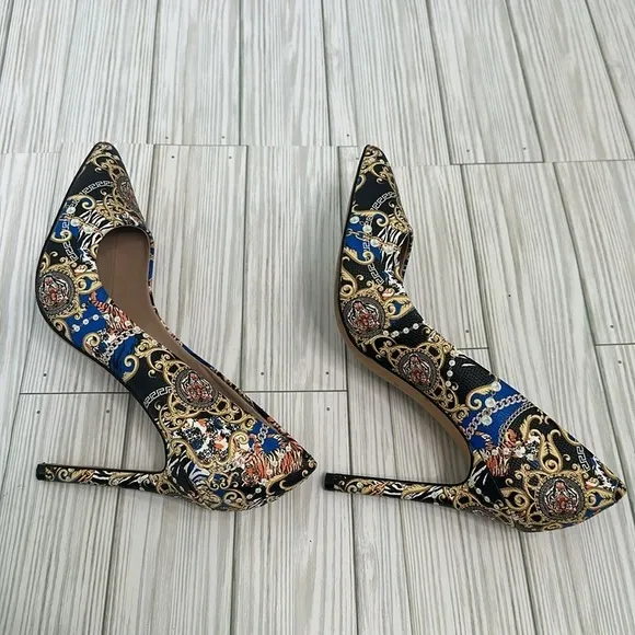 Aldo Kriss Heels Womens Aldo Multicolored Patterned Pumps Shoes Size 8M