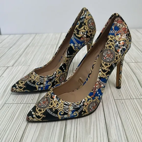 Aldo Kriss Heels Womens Aldo Multicolored Patterned Pumps Shoes Size 8M