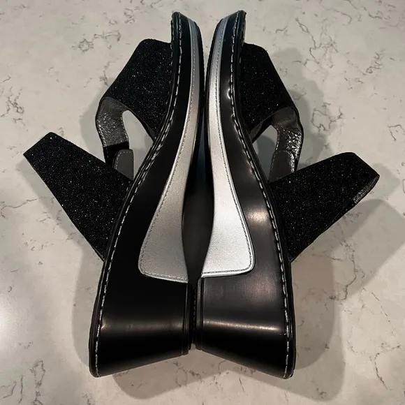 Alegria NWOB Loti Glitteroti Wedge Sandals Lot-699 Size 42/11.5-12 US