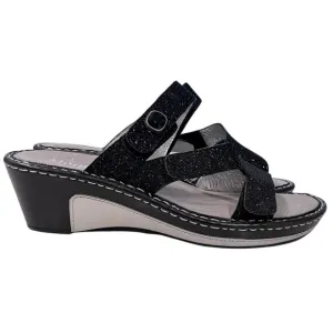 Alegria NWOB Loti Glitteroti Wedge Sandals Lot-699 Size 42/11.5-12 US