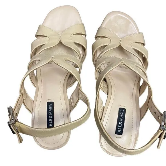 Alex Marie Beige Heeled Sandals Size 5.5 M