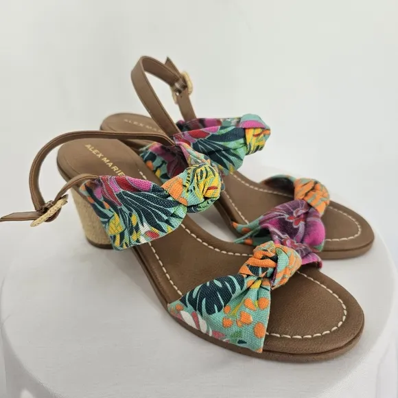 Alex Marie Floral Heels | Colorful Summer Sandals | Size 10