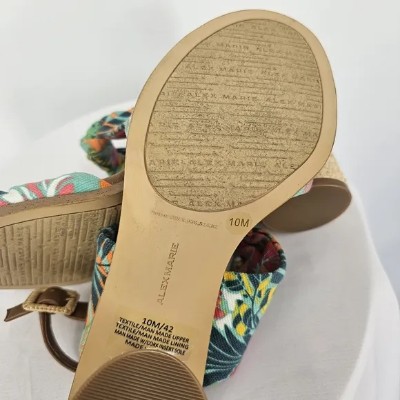 Alex Marie Floral Heels | Colorful Summer Sandals | Size 10