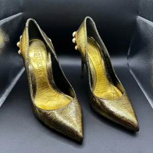 Alexander McQueen Gold Women's Heels