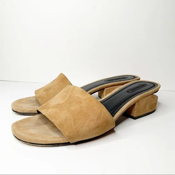Alexander Wang Lou Suede With Rhodium Sandals 40