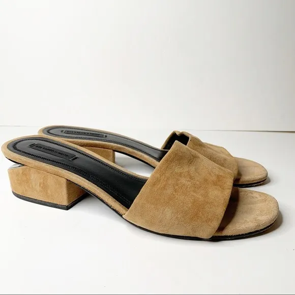 Alexander Wang Lou Suede With Rhodium Sandals 40