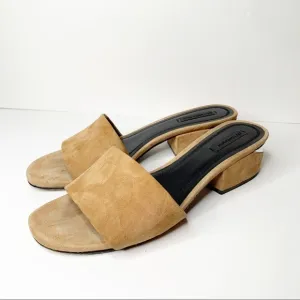 Alexander Wang Lou Suede With Rhodium Sandals 40