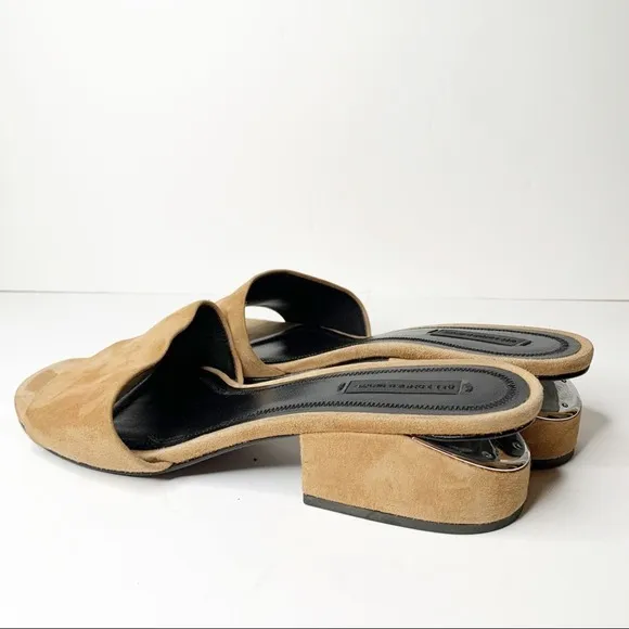 Alexander Wang Lou Suede With Rhodium Sandals 40