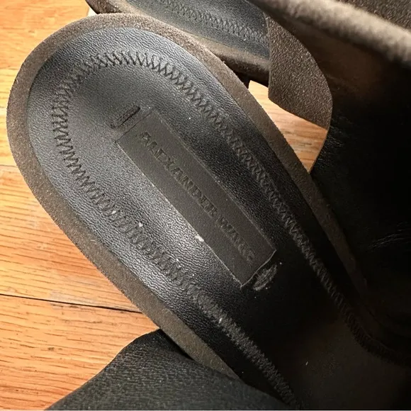 Alexander Wang suede block heel sandals